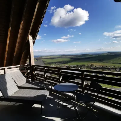 2ème terrasse Vue Sancy Monts du Cantal Appartement Super Besse